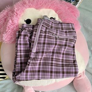 Purple Urban Outfitters Plaid Pants